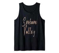 Spokane Valley Washington Diseño Elegante Vintage Camiseta sin Mangas