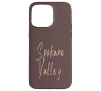Spokane Valley Washington Diseño Elegante Vintage Carcasa para iPhone 15 Pro MAX