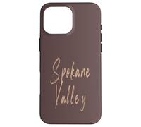 Spokane Valley Washington Diseño Elegante Vintage Carcasa para iPhone 16 Pro MAX