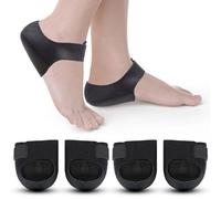 SPOKKI 4 piezas (2 pares) protege el talón para talonera tendón de aquiles y fascitis plantar, protege el talón de silicona, alivia el dolor, talonera de espina calcánea, previene grietas en el talón