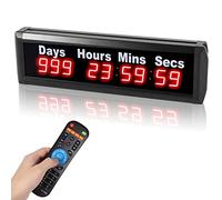 Spolehli Días Cuenta Regresiva Reloj, 1.0 Anual Hasta 999 Días Con Horas Minutos Segundos Para Boda/Navidad, Control Remoto Led