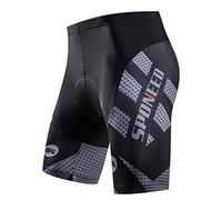 sponeed Racing Bicycle Shorts for Men Road Bike Riding Wear Motorbike Pants Gel Pad Cushioned US XXL Gray