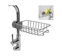 Sponge Drain Rack: Stainless Steel Hanging Storage Rack for Kitchen and Bathroom
