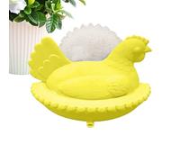 Sponge Holder - Funny Chicken Sink Organizer, Countertop Sponge Drying Rack with Cute Hen Design Water Drain Base Compact Storage Stand, Ideal for Kitchen Sink Cleaning Areas Home Apartment Restaurant
