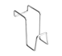 Sponge Holder - Hanging Scrubber Organizer for Sink, Stainless Steel Rack, Ventilated Open Wire Design, Secure Neck Strap Attachment, Water Drainage Mechanism for Kitchen Tidiness