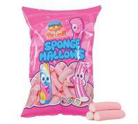 SPONGE MALLOW Esponjitas Rosas de 6,5 g | Formato Bolsa Marshmallow con 125 Unidades - Sin Gluten, Sin Lactosa, 0% Grasa