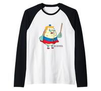 Spongebob Angry Mrs. Puff Oh Neptune Funny Cartoon Camiseta Manga Raglan