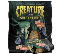 Spongebob Creature with Six Tentacles Silky Touch Super Soft Throw Blanket 152 X 127 Cm