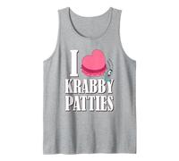 Spongebob I Heart Krabby Patties Plankton Valentine's Day Camiseta sin Mangas
