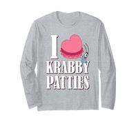 Spongebob I Heart Krabby Patties Plankton Valentine's Day Manga Larga