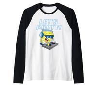 Spongebob Let's Party DJ Camiseta Manga Raglan