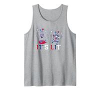 Spongebob Squarepants 4th of July It's Lit Patriotic Party Camiseta sin Mangas