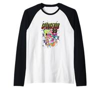 Spongebob Squarepants #99 Not Afraid To Be Square Cool Style Camiseta Manga Raglan