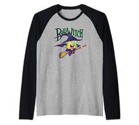 Spongebob Squarepants Bad Witch Halloween Camiseta Manga Raglan