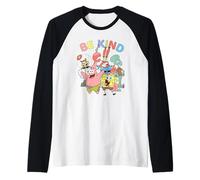 Spongebob Squarepants Be Kind Bikini Bottom Crew Camiseta Manga Raglan