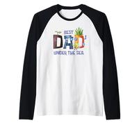 SpongeBob SquarePants Best Dad Under the Sea Cartoon Camiseta Manga Raglan