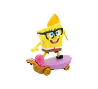 SPONGEBOB SQUAREPANTS Bob Esponja | Deslizador de Caza Medusas - con Figura y Red - Juguete Deslizante sin Pilas 13 cm - Niños 3+ - Nickelodeon