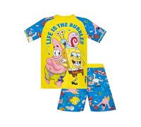 SPONGEBOB SQUAREPANTS Bob Esponja Pantalones Cuadrados Bañador Natacion | Traje De Baño Niño Bob Esponja En Patrick | Bañador Piscina Niño | Amarillo 7-8 años
