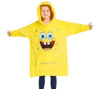 SPONGEBOB SQUAREPANTS Bob Esponja Sudadera Niño Divertida Sudadera Manta para Niños Poncho para Niños Adolescentes Suave Talla Unica Regalo Original Niño Niña Merchandising Oficial