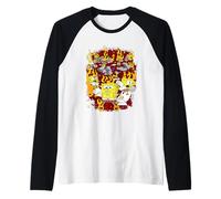 Spongebob Squarepants Brain On Fire Camiseta Manga Raglan