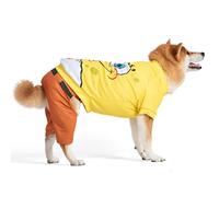 SpongeBob SquarePants Camiseta y pantalones cortos de Halloween para mascotas, divertidos y lindos disfraces de Halloween para perros, producto oficial de Bob Esponja para mascotas, traje de perro Bob