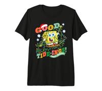 Spongebob Squarepants Christmas Lights Tangle Camiseta Premium