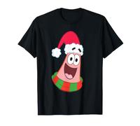 Spongebob Squarepants Christmas Santa Hat Patrick Camiseta