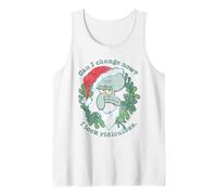 Spongebob Squarepants Christmas Santa Hat Squidward Camiseta sin Mangas