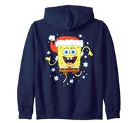 Spongebob Squarepants Christmas Santa Hat with Snowflakes Sudadera con Capucha