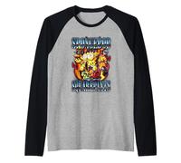 Spongebob Squarepants Cool Street Art Abstract Bob and Gary Camiseta Manga Raglan