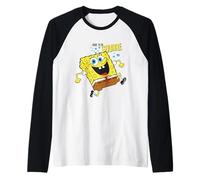 Spongebob Squarepants Dare To Be Square Happy Camiseta Manga Raglan