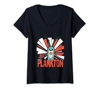 SpongeBob SquarePants Diabolical Plankton Camiseta Cuello V