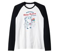 Spongebob Squarepants Enjoying The Bikini Bottom Ice Cream Camiseta Manga Raglan
