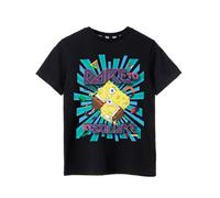 SPONGEBOB SQUAREPANTS Esponja Camiseta Negra de Manga Corta | Maullar... Gary - Una Camiseta Genial para los jóvenes fanáticos de Bob Esponja | Aventura con Gary el Caracol - 9-10 años
