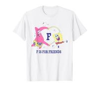 SpongeBob SquarePants F is for Friends Heart Cartoon Camiseta