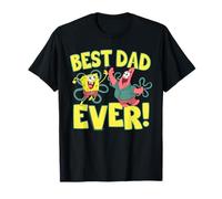 Spongebob Squarepants Father's Day Best Dad Ever Camiseta