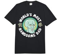 Spongebob Squarepants Father's Day World'S Most Handsome Dad Comfort Colors Adult Heavyweight T-Shirt