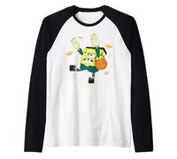 Spongebob Squarepants FrankenBob Trick Or Treating with Bats Camiseta Manga Raglan
