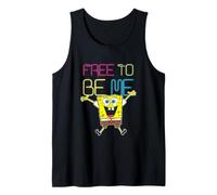 Spongebob Squarepants Free To Be Me Happy Camiseta sin Mangas