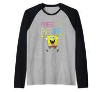 Spongebob Squarepants Free To Be Me Neon Camiseta Manga Raglan