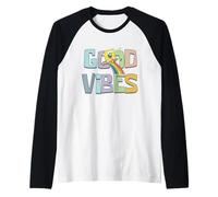 Spongebob Squarepants Good Vibes Retro Camiseta Manga Raglan