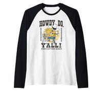 Spongebob Squarepants Howdy Do Y'all! Pest of The West Camiseta Manga Raglan