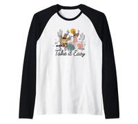 Spongebob Squarepants It Easy Cowboy Western Aesthetic Camiseta Manga Raglan