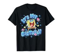 Spongebob Squarepants It's My Birthday Bold Bubble Letters Camiseta