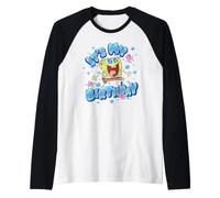 Spongebob Squarepants It's My Birthday Bold Bubble Letters Camiseta Manga Raglan