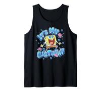 Spongebob Squarepants It's My Birthday Bold Bubble Letters Camiseta sin Mangas