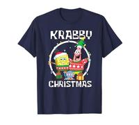 Spongebob Squarepants Krabby Christmas Best Friends Portrait Camiseta