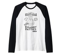 Spongebob Squarepants Krusty Krab Krabby Patties Camiseta Manga Raglan