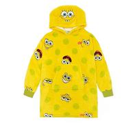 SPONGEBOB SQUAREPANTS Manta Wearable Amarilla Unisex para Niños | Sumérgete en Aventuras Submarinas con Esta Cómoda Sudadera | Ideal para Jugar y Días Cómodos | Cuenta con Capucha para Mayor Calidez