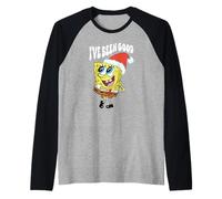Spongebob Squarepants Merry Christmas I've Been Good Camiseta Manga Raglan